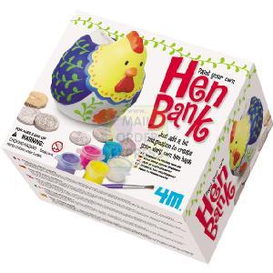 Great Gizmos 4M Paint Your Own Hen Bank