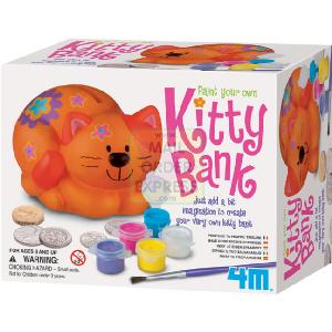 4M Paint Your Own Kitty Bank