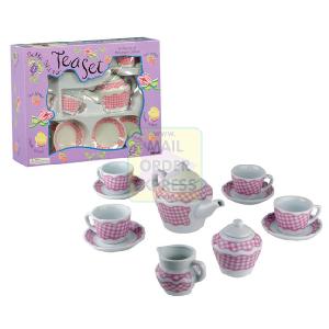 Gingham Porcelain Tea Set