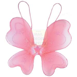 Great Gizmos Pink Poppy Glitter Stars Baby Wing Pale Pink