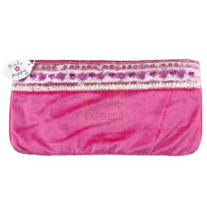 Pink Poppy Hot Pink Velour Pouch