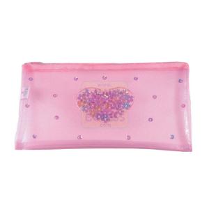 Pink Poppy Pale Pink Sequin Heart Pouch