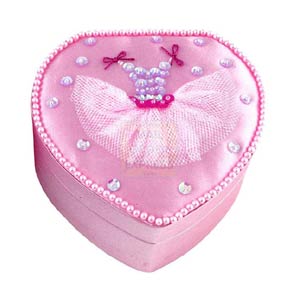 Pink Poppy Pale Pink Tutu Heart Box
