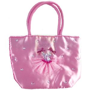 Great Gizmos Pink Poppy Pale Pink Tutu Satin Bag
