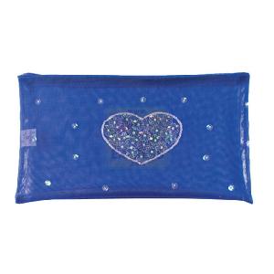 Great Gizmos Pink Poppy Purple Sequin Heart Pouch