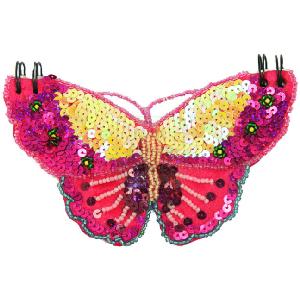 Great Gizmos Pink Poppy Sequinned Butterfly Notepad