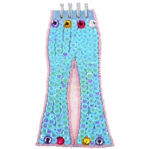 Pink Poppy Sequinned Trousers Notepad