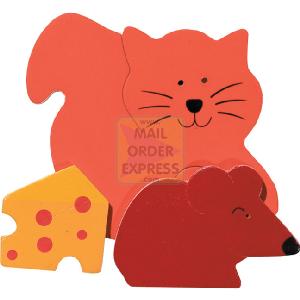 Great Gizmos Swizzles Wooden Puzzle Cat