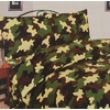 Green Camouflage Single Duvet Cover