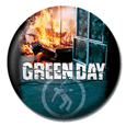 Green Day Fire Button Badges