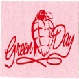Green Day Heart Grenade (Canvas) Patch
