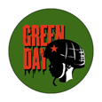 Green Day Helmet Button Badges