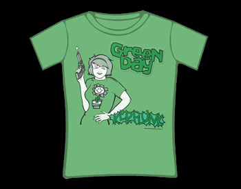 Green Day Kerplunk Patch Skinny T-Shirt