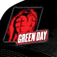 Green Day Large Grenade Logo Black