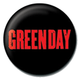 Green Day Red Logo Button Badges
