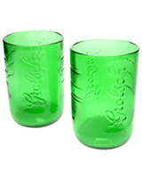 Pack of 2 Recycled Grolsch Tumblers - drink