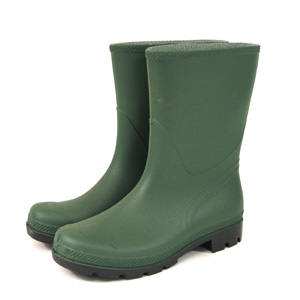 green Half Length Wellington Boot - Size 3/36