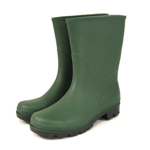 green Half Length Wellington Boot - Size 6/39