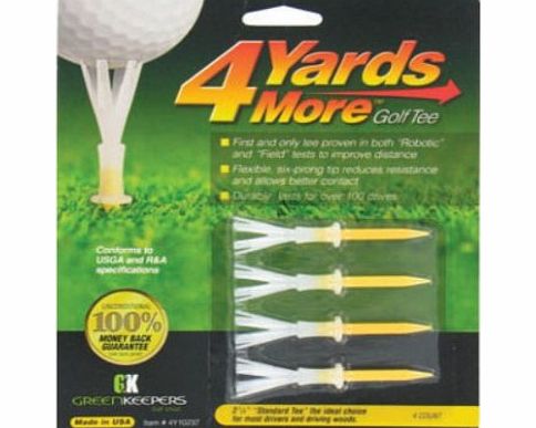Green Keepers 4 Yards More Tees 4 Pack 69mm