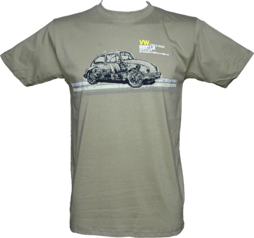 Green Men` Haynes VW Beetle T-Shirt