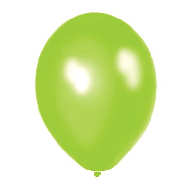 Green metallic latex balloons pk8