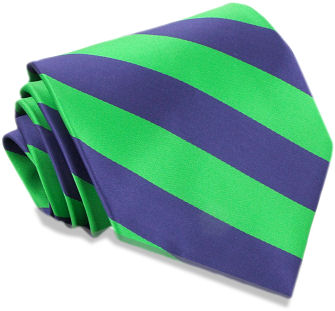 Green Purple D/Stripe Tie
