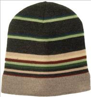 Green Striped Woollen Hat by KJ Beckett