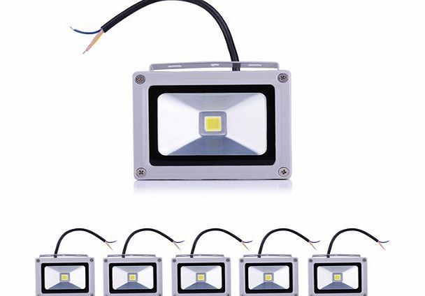 Greencolourful 5 Pieces Low Power Consumption 10W Cool White Outdoor Waterproof IP 65 Flood Light LED Spotlight Garden Lanscapes Lighting Up