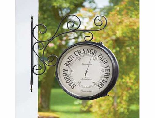 Greenhurst Garden Bracket Clock Barometer