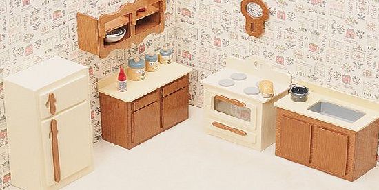 Greenleaf Doll Houses The Home Cookin Kitchen All Wood Furniture Set