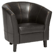 greenwich Leather Armchair, Black