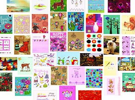 Greetingsbox Card Packs Bumper 40 Mixed Pack of Birthday amp; Occasions Greeting cards