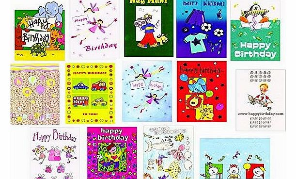 Greetingsbox Card Packs Kids Mixed Birthday 