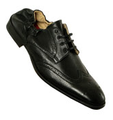 Grenson Black Leather Brogue Style Shoes