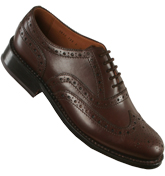 Grenson Brown Leather Brogue Shoes