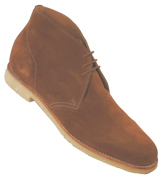 Grenson Mid Brown Suede Ankle Boots