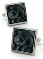 grey Calla Cufflinks by Robert Charles