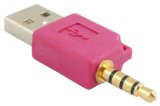USB Charger/Charging Data Pin For iPod Shuffle 2G/3G 1GB 2GB - PINK