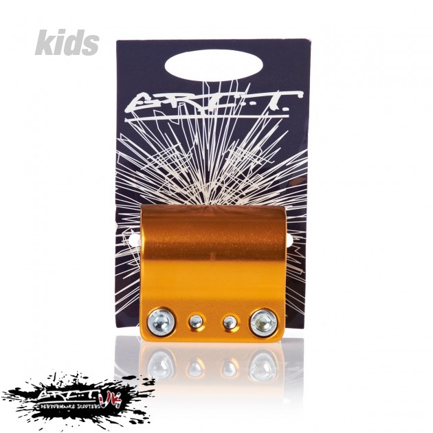 Grit Anodized Quad Scooter Clamp - Gold