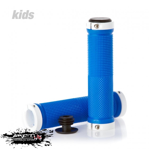 Grit Lock On Scooter Grips - Blue
