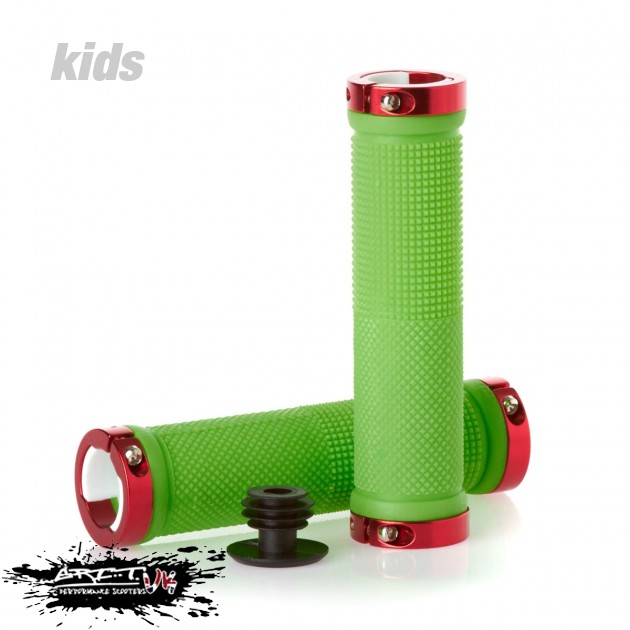 Lock On Scooter Grips - Green