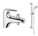 Eurodisc Monobloc Bath Shower Mixer Tap and Kit
