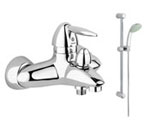 Grohe Eurofresh Wall Mounted Bath Shower Mixer Tap and Kit