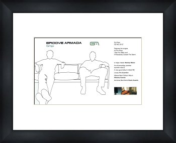GROOVE ARMADA Vertigo - Custom Framed Original Ad