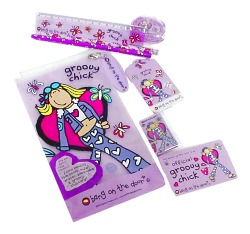 Groovy Chick Pencil Case (plus stationery)