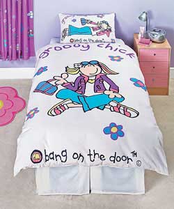 Groovy Chick Pastel Single Duvet Cover Set