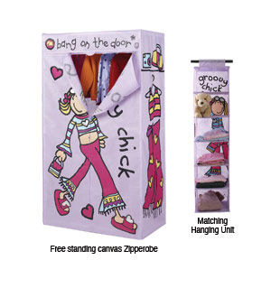 Zipperobe and Hanging Unit Set