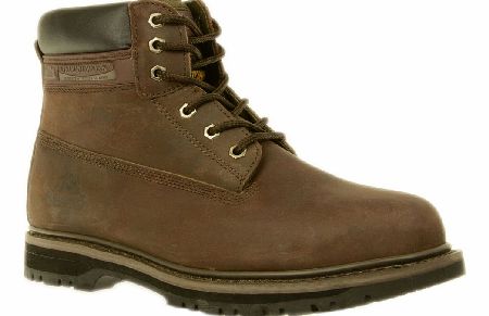 GROUNDWORK Iron Brown Leather Work Boot
