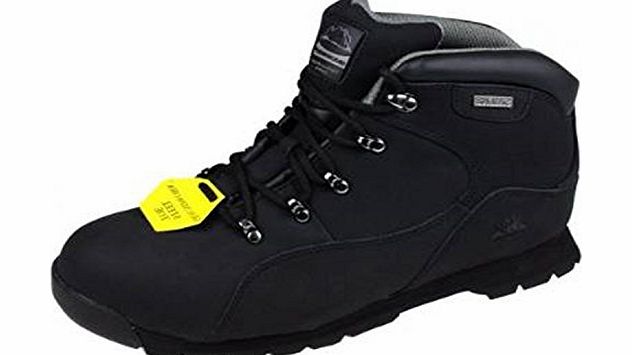 MENS GROUNDWORK GR66 SAFETY STEEL TOE HIKING WORK SHOE TRAINERS BOOTS (10, BLACK)