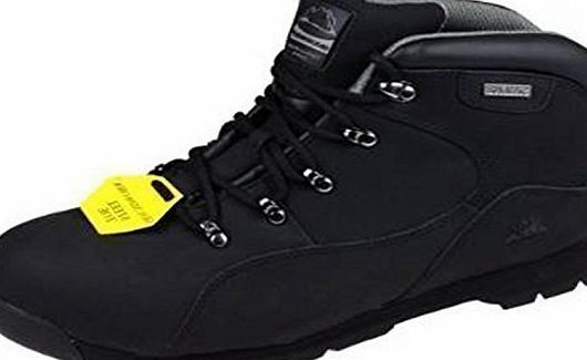Groundwork MENS GROUNDWORK GR66 SAFETY STEEL TOE HIKING WORK SHOE TRAINERS BOOTS (9, BLACK)
